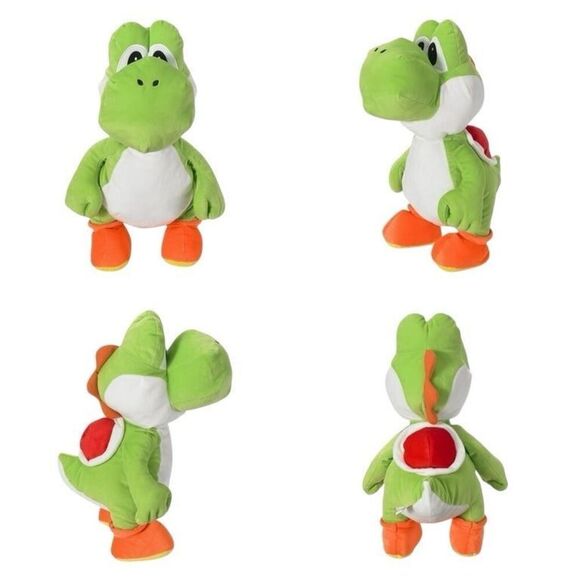 Super Mario Kids Yoshi Bedding jumbo Plush 20” - Picture 1 of 10